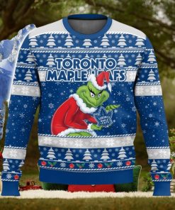 NHL Toronto Maple Leafs Grinch 3D Christmas Sweater Ugly Christmas Sweater Christmas Gift Ideas