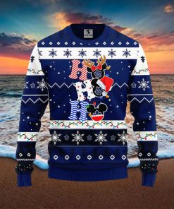 NHL Toronto Maple Leafs Ugly Sweater Hohoho Mickey Ugly Christmas Sweater