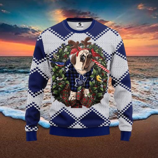 NHL Toronto Maple Leafs Ugly Sweater Pub Dog Ugly Christmas Sweater