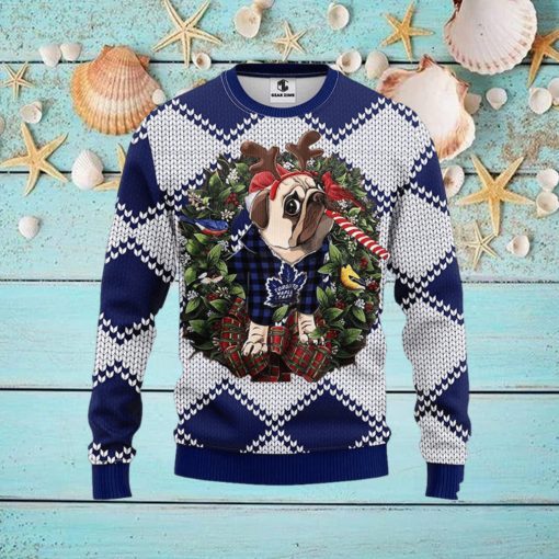 NHL Toronto Maple Leafs Ugly Sweater Pub Dog Ugly Christmas Sweater