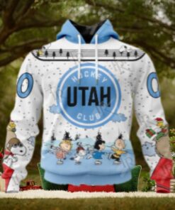 NHL Utah Hockey Club Special Peanuts Ice Skating Design Hoodie