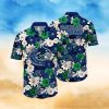 NHL St. Louis Blues Hawaiian Shirt Tropical Begonia Flower Pattern Summer Hawaiian Shirt