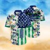 NHL Vegas Golden Knights Hawaiian Shirt Tropical Tropical Forest Floral Pattern Summer Hawaiian Shirt