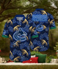 NHL Vancouver Canucks Hawaiian Shirt Tropical Motifs Summer Hawaiian Shirt