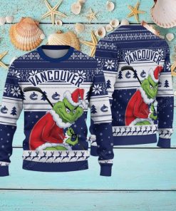 NHL Vancouver Canucks Ugly Sweater Grinch Christmas Sweater