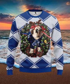 NHL Vancouver Canucks Ugly Sweater Pub Dog Ugly Christmas Sweater