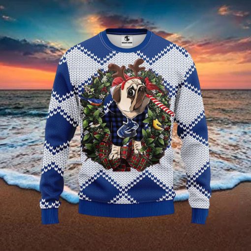 NHL Vancouver Canucks Ugly Sweater Pub Dog Ugly Christmas Sweater