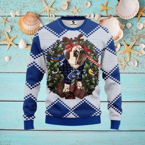 NHL Vancouver Canucks Ugly Sweater Pub Dog Ugly Christmas Sweater