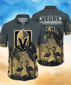 NHL Vegas Golden Knights Flower Summer Hawaiian Shirt