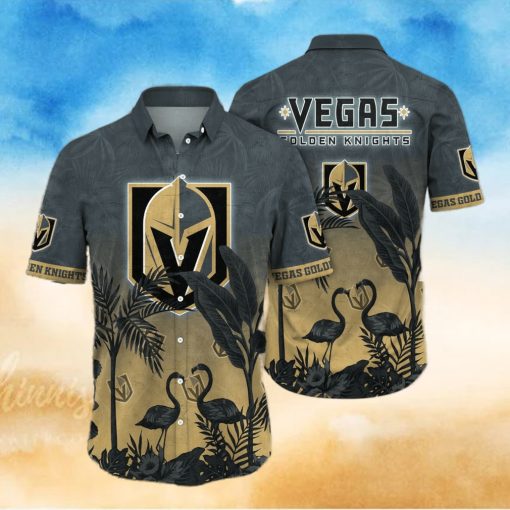 NHL Vegas Golden Knights Flower Summer Hawaiian Shirt
