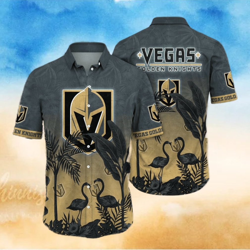 NHL Vegas Golden Knights Flower Summer Hawaiian Shirt NHL Vegas Golden Knights Flower Summer Hawaiian Shirt