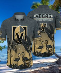 NHL Vegas Golden Knights Flower Summer Hawaiian Shirt