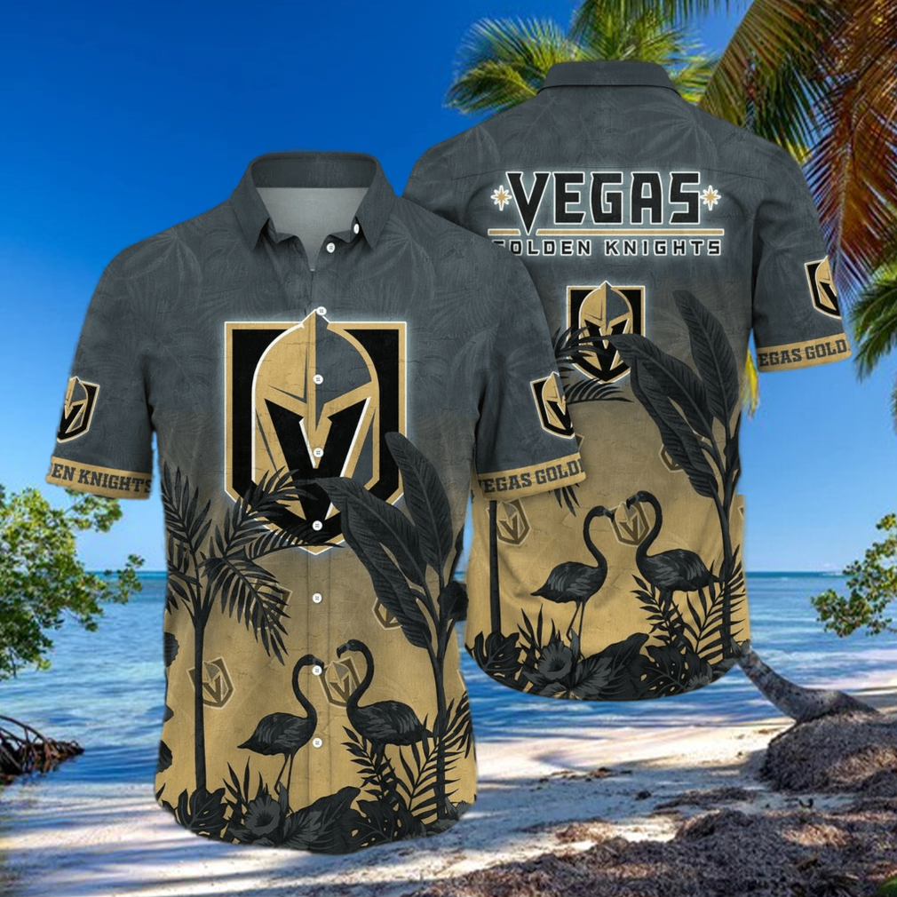 NHL Vegas Golden Knights Flower Summer Hawaiian Shirt NHL Vegas Golden Knights Flower Summer Hawaiian Shirt