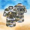 NHL Vegas Golden Knights Hawaiian Shirt Tropical Desert Island Motif Summer Hawaiian Shirt