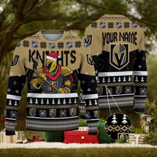 NHL Vegas Golden Knights Mascot Ugly Sweater For Christmas