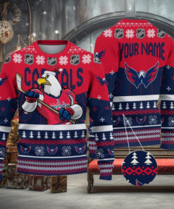 NHL Washington Capitals Mascot Ugly Sweater For Christmas