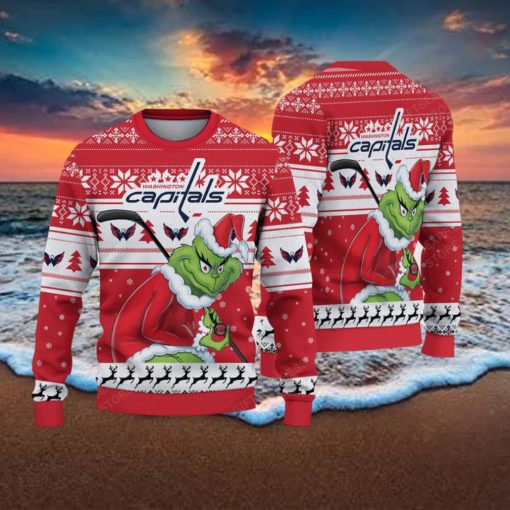 NHL Washington Capitals Ugly Sweater Grinch Christmas Sweater