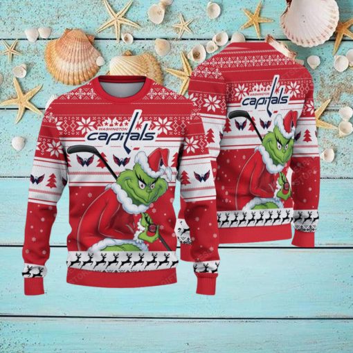 NHL Washington Capitals Ugly Sweater Grinch Christmas Sweater