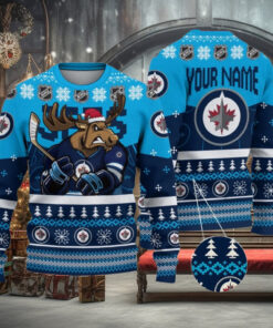 NHL Winnipeg Jets Mascot Ugly Sweater For Christmas