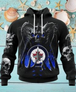 NHL Winnipeg Jets Special Skull Art Design Hoodie