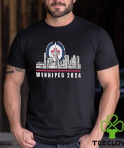 NHL Winnipeg Jets T Shirt, Winnipeg 2024 Skyline Shirt