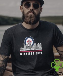 NHL Winnipeg Jets T Shirt, Winnipeg 2024 Skyline Shirt