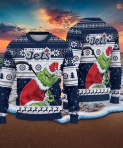 NHL Winnipeg Jets Ugly Sweater Grinch Christmas Sweater
