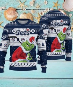 NHL Winnipeg Jets Ugly Sweater Grinch Christmas Sweater
