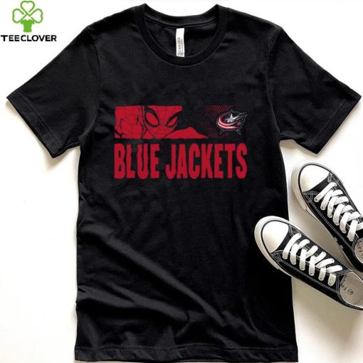 NHL Youth Columbus Blue Jackets Marvel Black Shirt