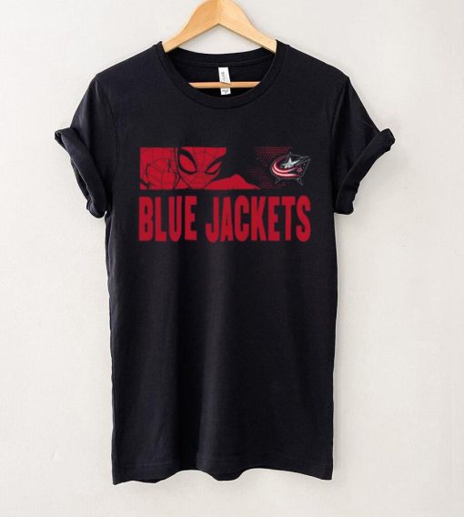 NHL Youth Columbus Blue Jackets Marvel Black Shirt