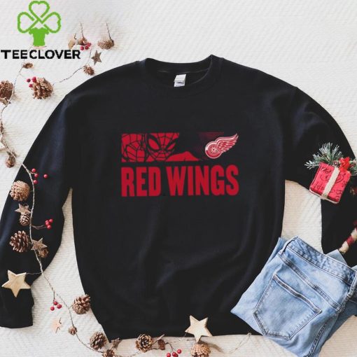 NHL Youth Detroit Red Wings Marvel Black Shirt