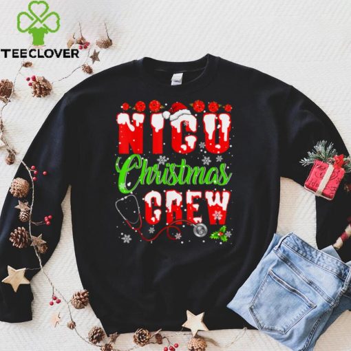 NICU Christmas Crew Funny Xmas Santa Nurse Nursing Squad T Shirt
