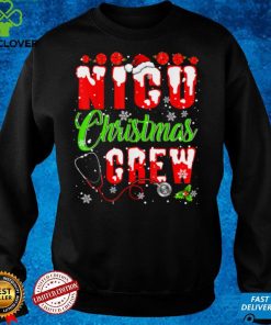 NICU Christmas Crew Funny Xmas Santa Nurse Nursing Squad T Shirt