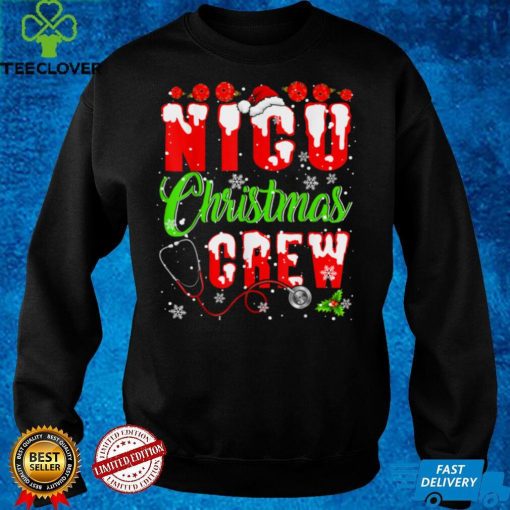 NICU Christmas Crew Funny Xmas Santa Nurse Nursing Squad T Shirt