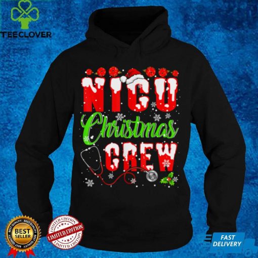 NICU Christmas Crew Funny Xmas Santa Nurse Nursing Squad T Shirt