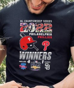 NL Championship Series 2022 Philadelphia Phillies Winners 4 1 San Diego Padres Shirt