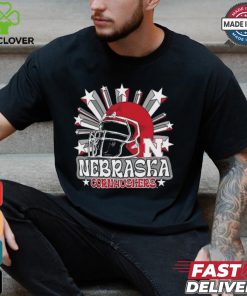 Image One Men's Nebraska Cornhuskers Grey Helmet Star T Shirt