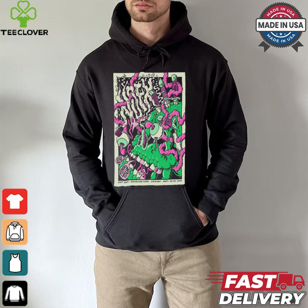 NOFX Final Tour 2024 Douglass Park Chicago Poster Shirt NOFX Final Tour 2024 Douglass Park Chicago Poster Shirt