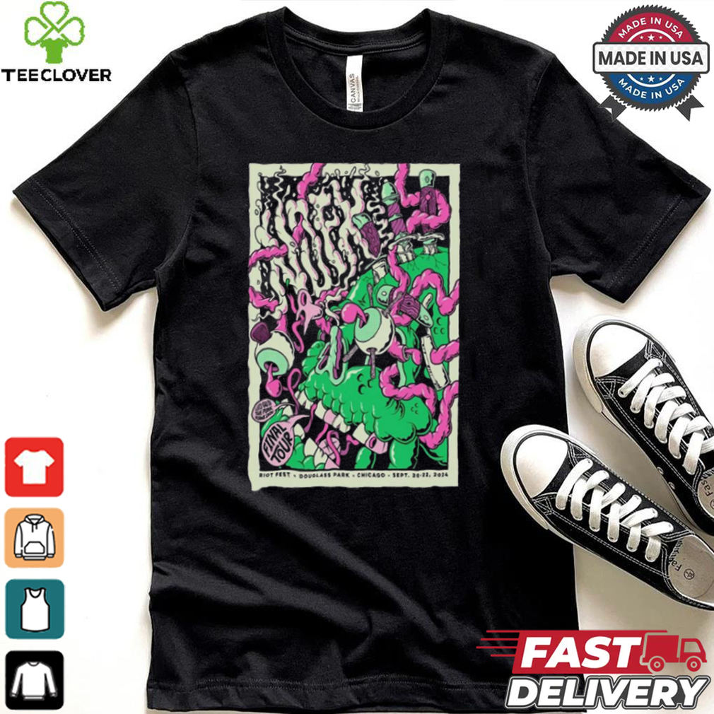 NOFX Final Tour 2024 Douglass Park Chicago Poster Shirt NOFX Final Tour 2024 Douglass Park Chicago Poster Shirt