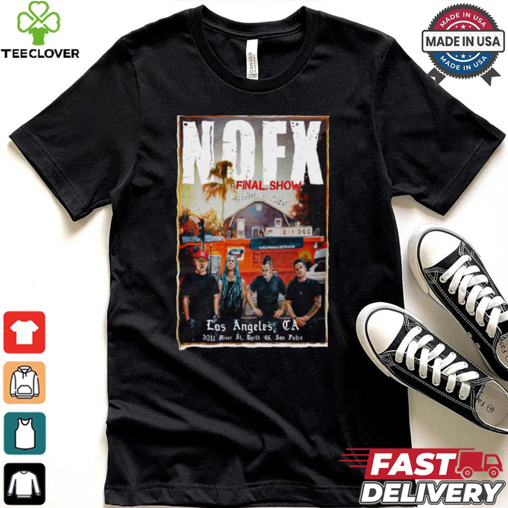 NOFX Outer Harbor Berth 46 Los Angeles, CA Tour October 6 2024 t shirt NOFX Outer Harbor Berth 46 Los Angeles, CA Tour October 6 2024 t shirt
