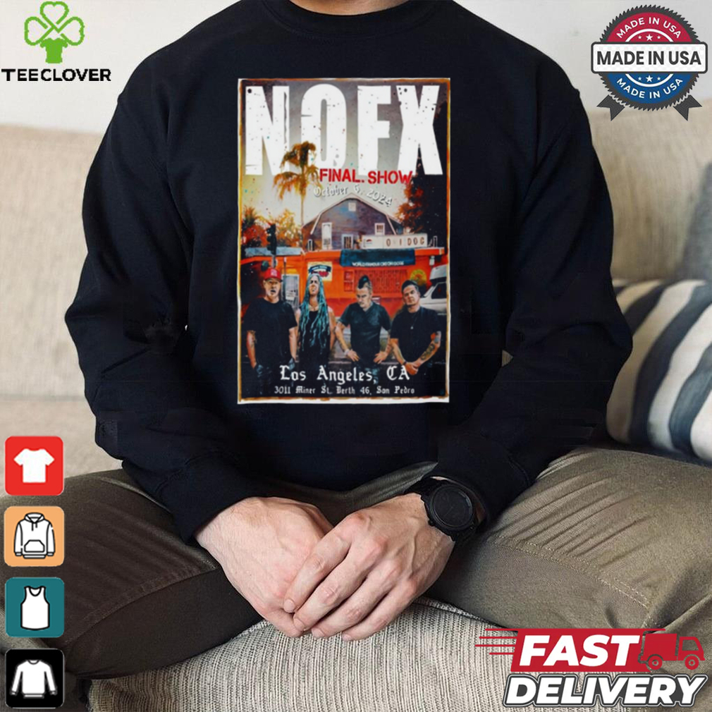 NOFX Outer Harbor Berth 46 Los Angeles, CA Tour October 6 2024 t shirt NOFX Outer Harbor Berth 46 Los Angeles, CA Tour October 6 2024 t shirt