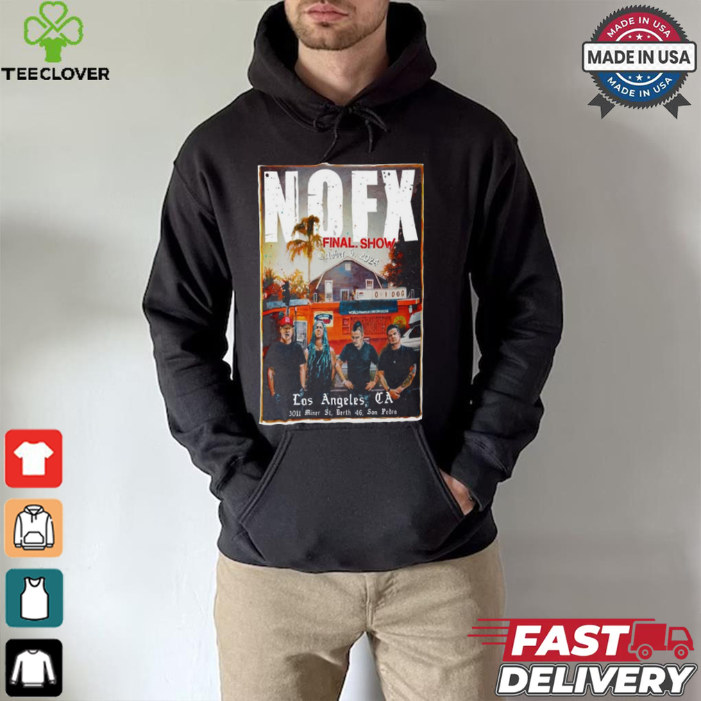 NOFX Outer Harbor Berth 46 Los Angeles, CA Tour October 6 2024 t shirt NOFX Outer Harbor Berth 46 Los Angeles, CA Tour October 6 2024 t shirt