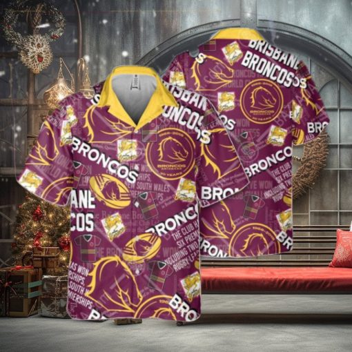 NRL Brisbane Broncos Classic Hawaiian Shirt