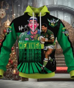 NRL Canberra Raiders #3 Mal Meninga Pullover Hoodie