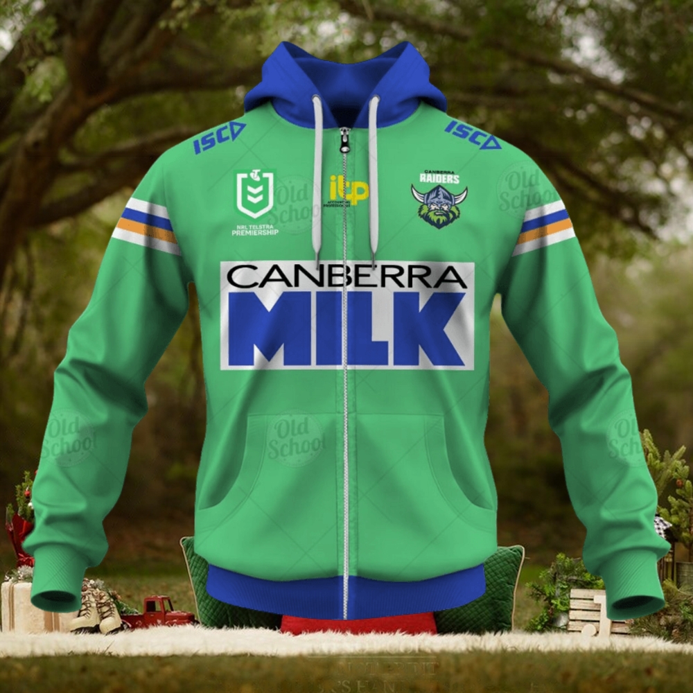 NRL Canberra Raiders Custom Name Number 2021 Heritage Zip Up Hoodie NRL Canberra Raiders Custom Name Number 2021 Heritage Zip Up Hoodie