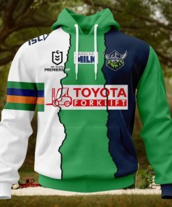 NRL Canberra Raiders Custom Name Number 2023 Mix Jersey Pullover Hoodie