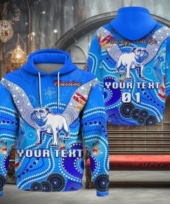 NRL Canterbury Bankstown Bulldogs Custom Name Number NAIDOC Pullover Hoodie