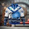 NRL Sydney Roosters Custom Name Number 2022 Heritage 20 Years Anniversary Jersey Zip Up Hoodie