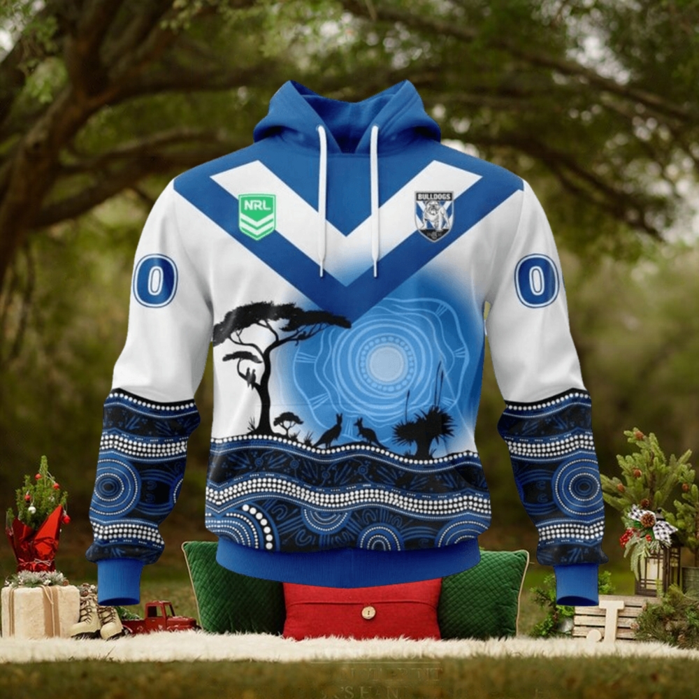 NRL Canterbury Bankstown Bulldogs Custom Name Number Nature Jersey Pullover Hoodie NRL Canterbury Bankstown Bulldogs Custom Name Number Nature Jersey Pullover Hoodie