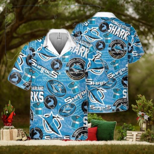 NRL Cronulla Sutherland Sharks Classic Hawaiian Shirt